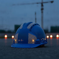 Hard Hat with Reflective Strips Breathable Safety Helmet with Ventilation Hard Hat with Vents Heavy-Duty Lightweight