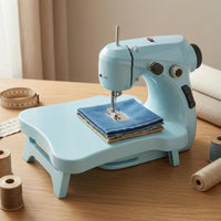 Foot Pedal Tabletop Sewing Machine Carrying Handle Compact Sewing Machine