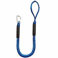 Shielding Sleeves Bungee Dock Line Metal Hook Bungee Mooring Rope Braided Shock-Absorbing Dock Line for Anchor