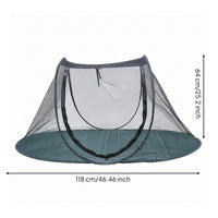 Lightweight Foldable Pet Tent Rounded Top Mesh Pet Tent Carrying Case for Pets, Travel, Storage