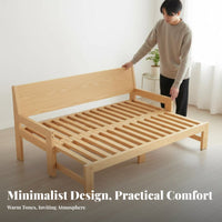 Pull-out Design Extendable Daybed Space-Saving Sofa Bed Multi-Functional Sleeper Couch Long-Lasting Frame for Apartment Dwellers, Students, Homeowners, Small Areas, Bedroom, Office