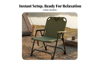 Foldable Folding Camping Chair Quick Setup Folding Camp Chair No Assembly Required Portable Outdoor Seat Stable Structure for Campers, Picnickers, Travelers, Hiking, Beach, Backyard, Lawn