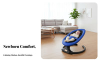 Automatic Rocking Electric Baby Bouncer Anti-Rollover Design Infant Rocker Adjustable Recline 5-Point Harness for Newborns, Infants, New Parents, Sleep Time, Nursery, Bedroom, Living Room