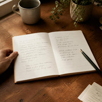 Extra Thick A5/B5 Lay-Flat Notebook with Kraft Paper Pages