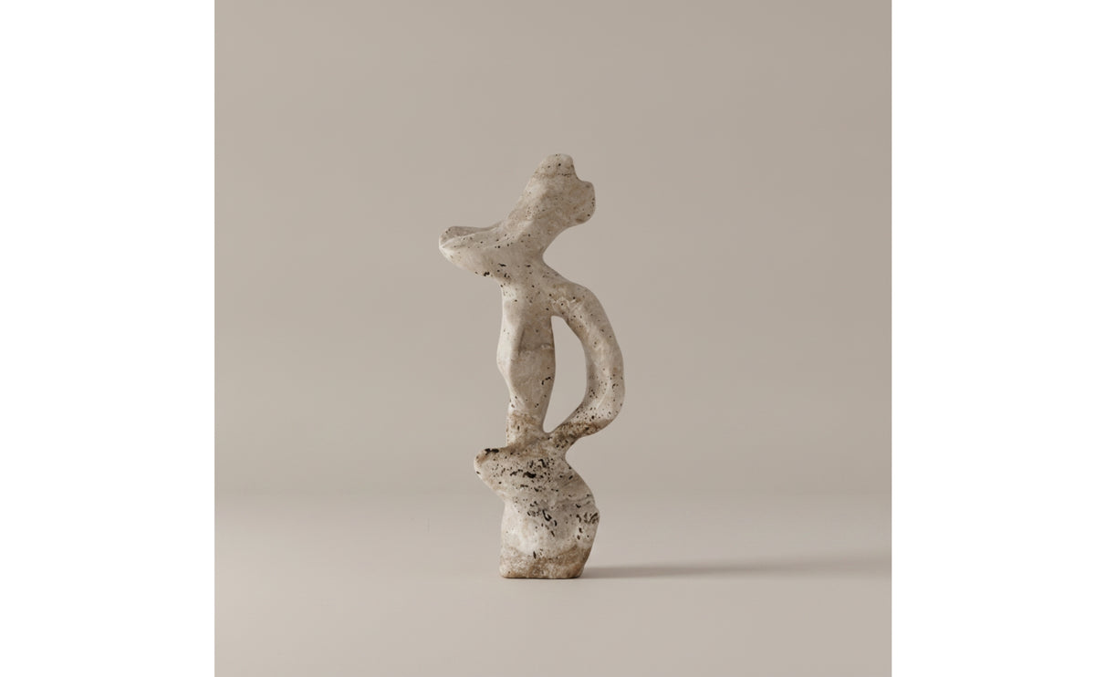 Creative Abstract Sculpture Art Piece in Wabi-Sabi Style for Hotel Lobby