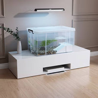 Transparent Turtle Tank with Lid and Drainage