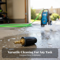 Ceramic Core High Pressure Washer Turbo Nozzle Wear Resistant 1/4 Inch Quick Connect Turbo Nozzle Powerful Jet Stream for Outdoor Cleaning