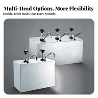 Precise Dispensing Stainless Steel Sauce Pump Sturdy Construction Commercial Condiment Pump Easy to Clean for Caterers, Concession Stands