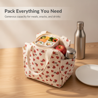 Insulated Lunch Bag for Work and School, Large Capacity Portable Meal Prep Tote