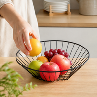 Bronze Hanging Fruit Basket, Modern Minimalist Metal Wire Hanging Basket for Pantry, Stainless Steel Fruit Basket for Kitchen Storage