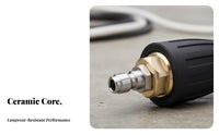 Wear-Resistant 1/4 Inch Quick Connect Nozzle Rust-Proof Rotating Turbo Nozzle Heavy Duty for Professionals