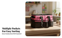 Polyester Cleaning Tool Tote Open-Top Cleaning Tool Bag Rectangular Organizer Tote Sturdy