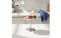Pedestal Cake Stand Stainless Steel Cake Stand with Pedestal Mirror-Polished Silver for Hosts, Afternoon Tea, Parties