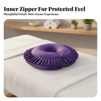 Removable and Washable Cover U-Shaped Face Pillow Skin-Friendly Beauty Bed Face Cradle Ergonomic Support for Beauticians, Estheticians, Home