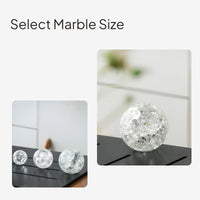Crystal Ice Crack Ball Fountain Decor Aquarium Ornament