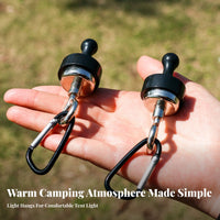 D-Buckle Design Attractive Tent Hook Portable Attractive Carabiner Hanger Easy Installation Outdoor Gear Multi-Purpose for Campers, Hikers, Travelers, Outdoors, Canopy, Home, Cruise Ship