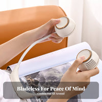 USB Rechargeable Bladeless Neck Fan Quiet Operation Hanging Neck Fan Lightweight Wearable Air Cooler Long Battery Life for Athletes, Commuters, Outdoor, Sports, Travel, Office
