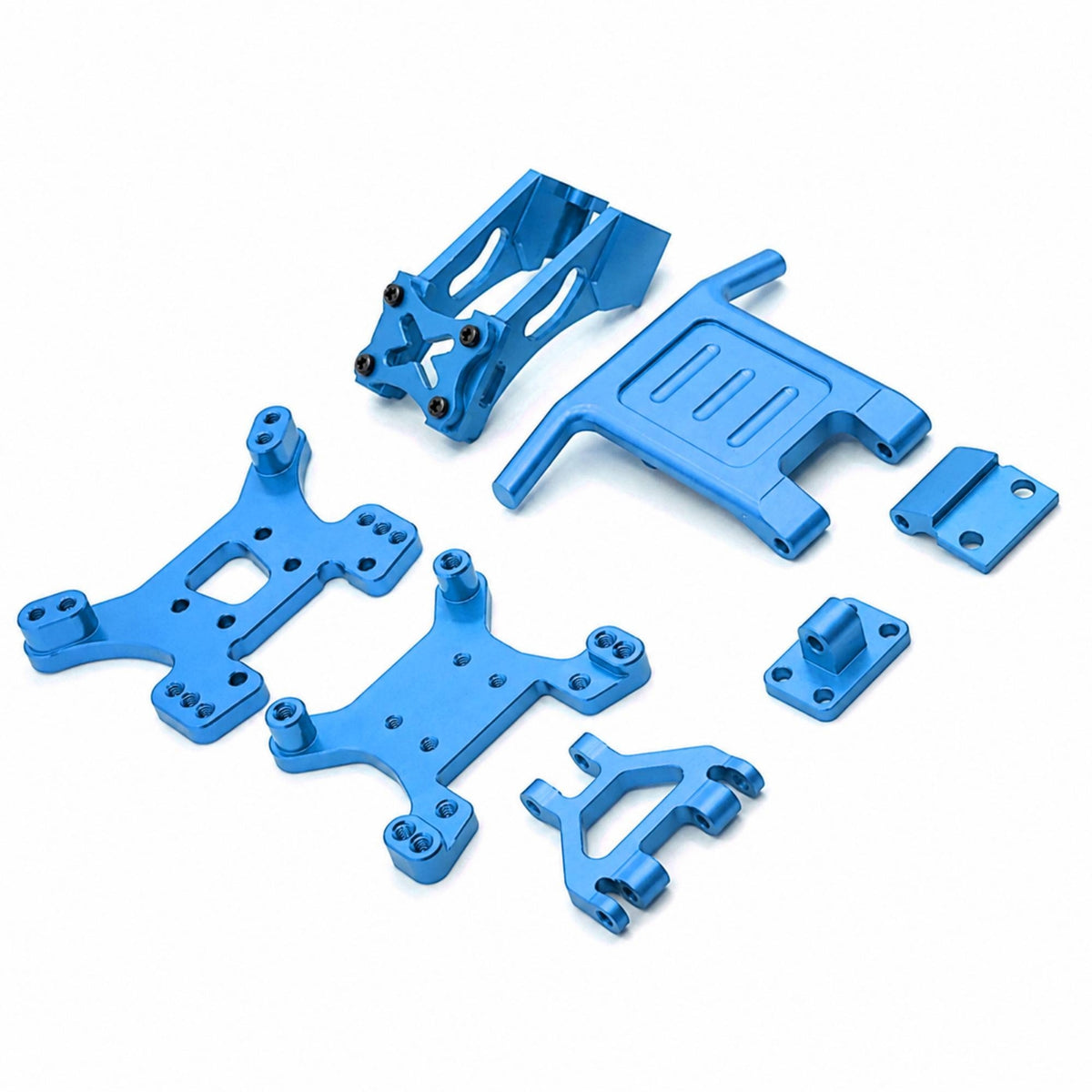 1/14 1/12 Metal UpgradeFront Guard Damping Bracket Kit Mounting Holes Hobby Vehicle for Wltoys