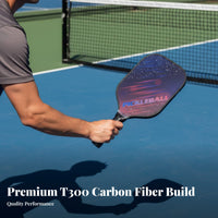 USAPA Approved T300 Pickleball Paddle Safeguarding Border Guard Carbon Fiber Pickleball Paddle Cushioned Grip for Tournaments, Club Play