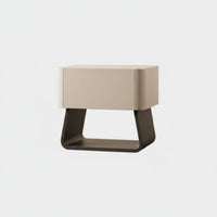 Italian type Storage Nightstand Minimalist Design Shaped Bedside Cabinet Modern Aesthetic Bedroom Furniture long-lasting Construction for Homeowners, Apartment Dwellers, Students, Small Spaces, Entryway