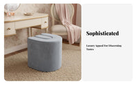 Italian Minimalist Aesthetic U-Shaped Vanity Stool Soft Padded Seat Accent Seating Creative Shape Ottoman Multi-Functional for Interior Designers, Homeowners, Adults, Living Room, Entryway, Bedroom, Cloakroom