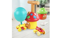 Fungus-Shaped-Shaped Balloon-Powered Toy Car Battery-Battery-Not-Required Balloon Car Toy Set Multicolor Interactive for Children, Toddlers, Playroom, Preschool