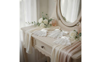 Lace Ruffle Cuffs Set Flower-Patterned Lace with Sleeve Cuffs Retro Accessory for Bridal Photoshoots