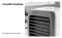 Cools and Humidifies Desktop Air Cooler Humidifier Function Mini Evaporative Cooler Portable for Office Workers, Students, Dorm Room