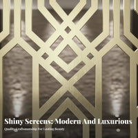 Hollow-out Metal Screen Anti Hollow-out Partition Panel Humidity-Resistant Stainless Steel Decorative Panel for Homeowners, Hotel, Bedroom, KTV