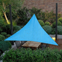 Foldable Triangle Sun Shade Sail Long-Lasting Triangular Garden Awning Tear-Resistant Garden Sun Sail High-Density Material for Swimming Pool, Backyard, Deck, Camping