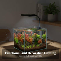 Full Range Fish Tank Light Color Boosting LED Attachable Aquarium Light Dimmable Brightness Mini Fish Tank Lamp for Aquascapers