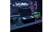 Shock Absorbing Sponge Shock-Absorbing Lining Hard Shell Console Case Wear Resistant Shielded Travel Case Precision Fit Handheld Game Storage Box for Gamers, Outdoor