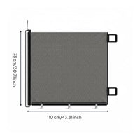 Anti-Burrow Retractable Pet Gate Indoor Outdoor Use Retractable Dog Gate for Stairs