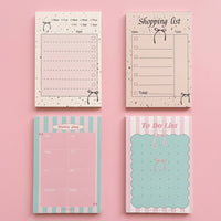 A7-sized Tear Off Notepad Candy Color Memo Pad for Note Taking and Studying, Small Scratch Paper for Students and Teens, Extra Thick Sheets