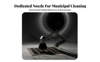 Multi-Jet Design High Pressure Drain Jetter Nozzle Stainless Steel Sewer Jetter Nozzle Clog Remover for Municipal Workers, DIY Enthusiasts