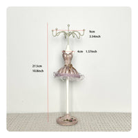 Customizable Ballet Dress Jewelry Stand Decorative Mannequin Jewelry Display Stand Stable Base Resin Dress Display Rack Handmade for Boutique