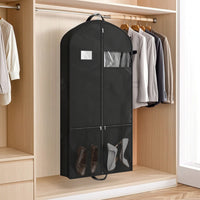 Garment Cover with Pockets Zippered Garment Bag with Pockets Suit Bag with Handles Travel-Friendly Foldable for Travelers