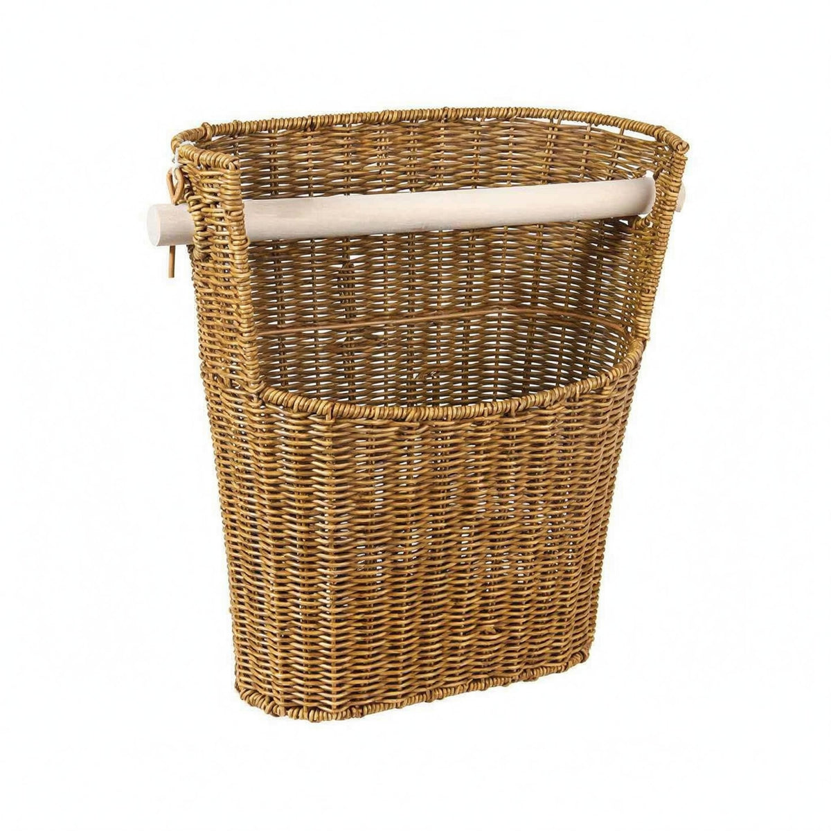 Rattan Toilet Use Paper Holder Slightly Tapered Woven Bathroom Basket Decorative