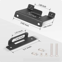 Four Way Flat Trailer Connector Bracket Two-Piece Four Way Trailer Wiring Mounting Bracket Steel for Towing Home Mechanics