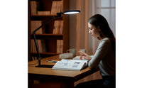 Rechargeable LED Desk Lamp with USB Ports Touch-Control Folding Desk Lamp with Night Light Adjustable Dimmable for Students, Professionals, Office, Workbench
