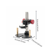 Aluminum Alloy Body Micro Engine Engraving Stand Laser-Etched Scale Precision Carving Tool Holder Brass Rack and Pinion Engraving Depth Control Stand Stable Support for Woodworkers