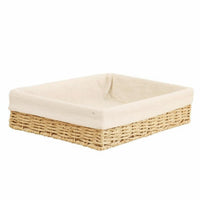 adaptable Woven Basket Set Handwoven Rectangular Woven Basket Decorative Household Storage long-lasting Construction for Parents, Decor lovers, Homeowners, Living Room, Desktop, Nursery, Bedroom