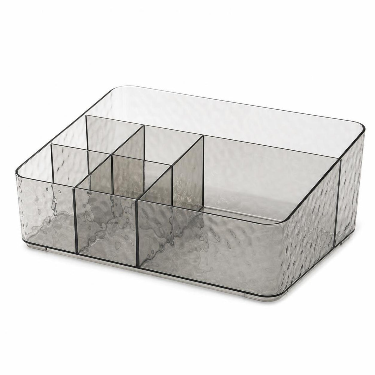 Black Diamond-Texture Multi-Purpose Desktop Storage Box for Beauty Tools