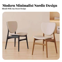 Wabi-Sabi design Wooden Chair with Woven Seat Nordic Aesthetic Dining Seating sturdy Wood Frame Home Furniture Minimalist Design for Restaurant Owners, Interior Designers, Reception Area, Kitchen, Living Room, Study