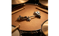 Adjustable Drum Clamp with Rod Long-Lasting Drum Hardware Clamp Strong Grip Double Mounting Bracket Professional for Stage, Practice Rooms