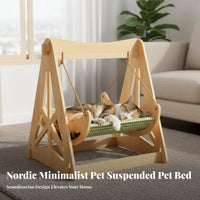 year-round Comfort Cat swaying Cradle Rocking Design Suspended Pet Lounger Comfortable Hanging Bed Breathable for Small Dog Owners, Indoors, Living Room, Balcony, outsidedoors