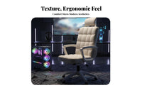 Adjustable Height Ergonomic High-Back Swivel Chair Effortless Rolling Casters Ergonomic Swivel Chair with Headrest Reclining Function Computer Seating Easy to Clean for Students, Work-from-Home Employees, Gamers, Dormitory, Study Room, Workplace