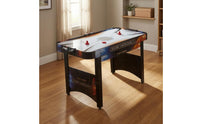 Printed Playing Surface Table Ice Hockey Game Overhead Scoring Frame Cabinet Ice Hockey Game Puck Goals Black Legs