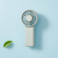 Foldable Handheld Fan Portable Battery-Powered Handheld Fan Adjustable Speed Light Display Display for Travelers, Travel