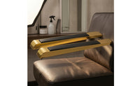 Padded Top Salon Chair Armrest Left and Right Pair Barber Chair Armrest Polished Finish Rounded Rectangular